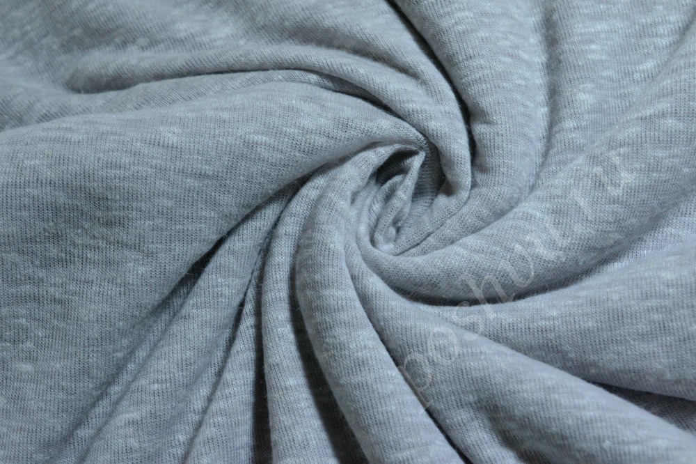 Ткань трикотаж оттенка серый меланж