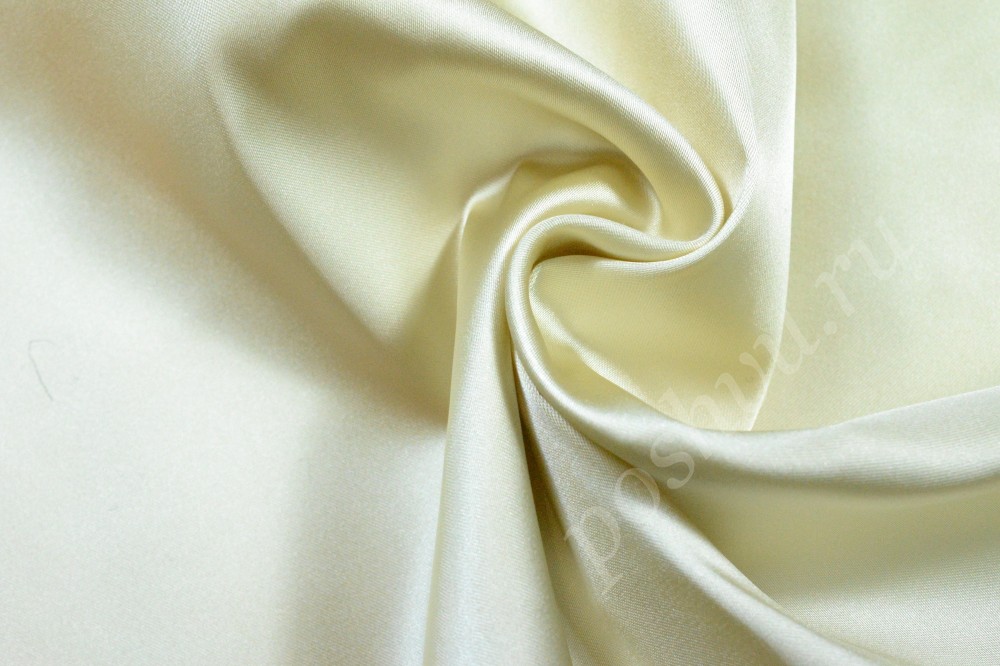 Ткань атлас Армани белого оттенка