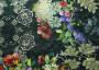 Ткань трикотаж Dolce&Gabbana черного цвета в цветочный узор