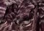 Ткань мех набивной пурпурного оттенка с абстрактным узором