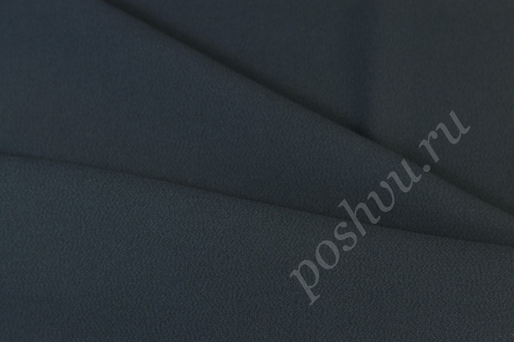 Плательная двухсторонняя ткань Кади серого цвета