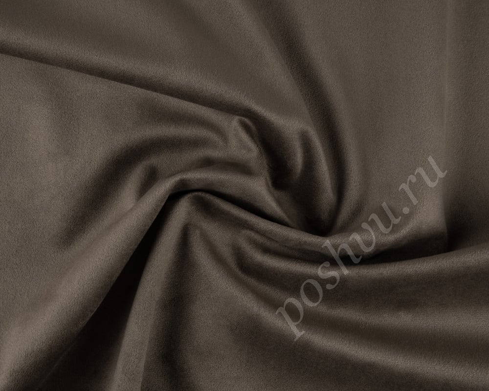 Велюр FIORE темно-коричневого цвета (300г/м2)