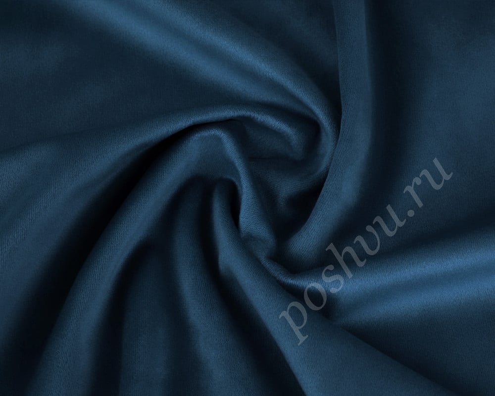 Велюр FIORE темно-синего цвета (300г/м2)