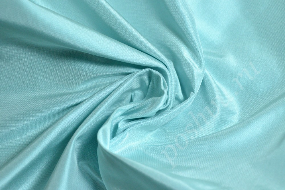 Ткань тафта нежно-голубого оттенка