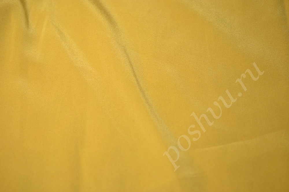 Ткань крепдешин телесно-желтого оттенка