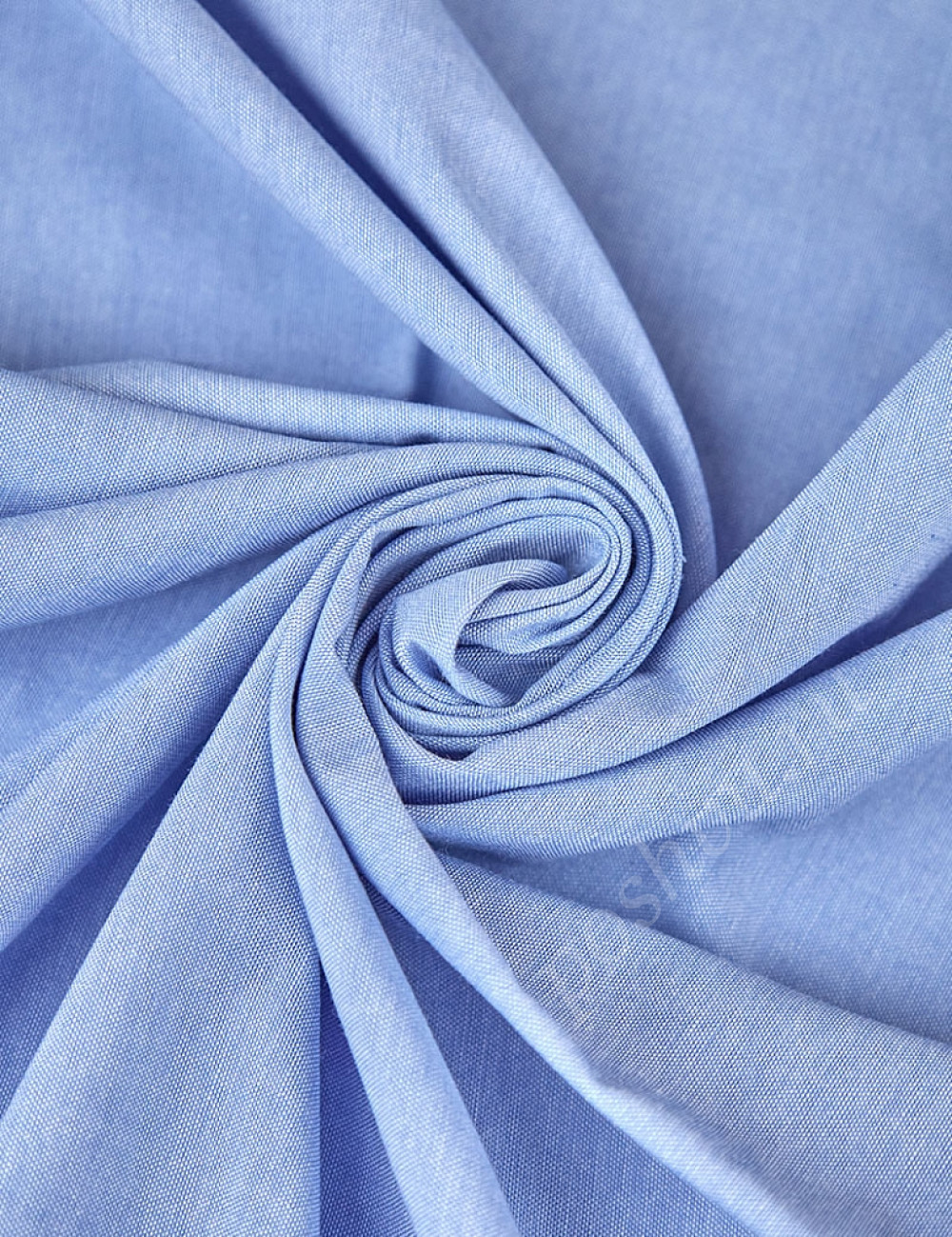 Джинса сорочечная однотонная, цвет голубой, 155 гр/м2