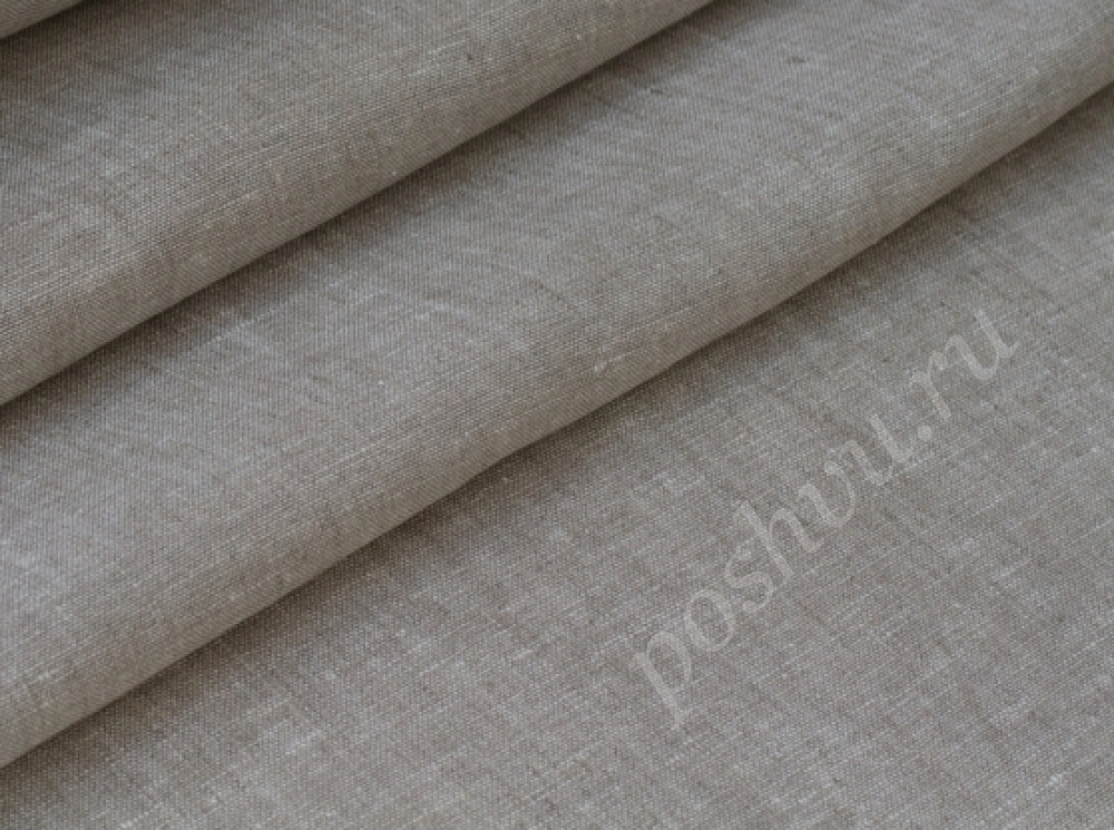 Льняная ткань для постельного белья натурального цвета, 150 гр/м2