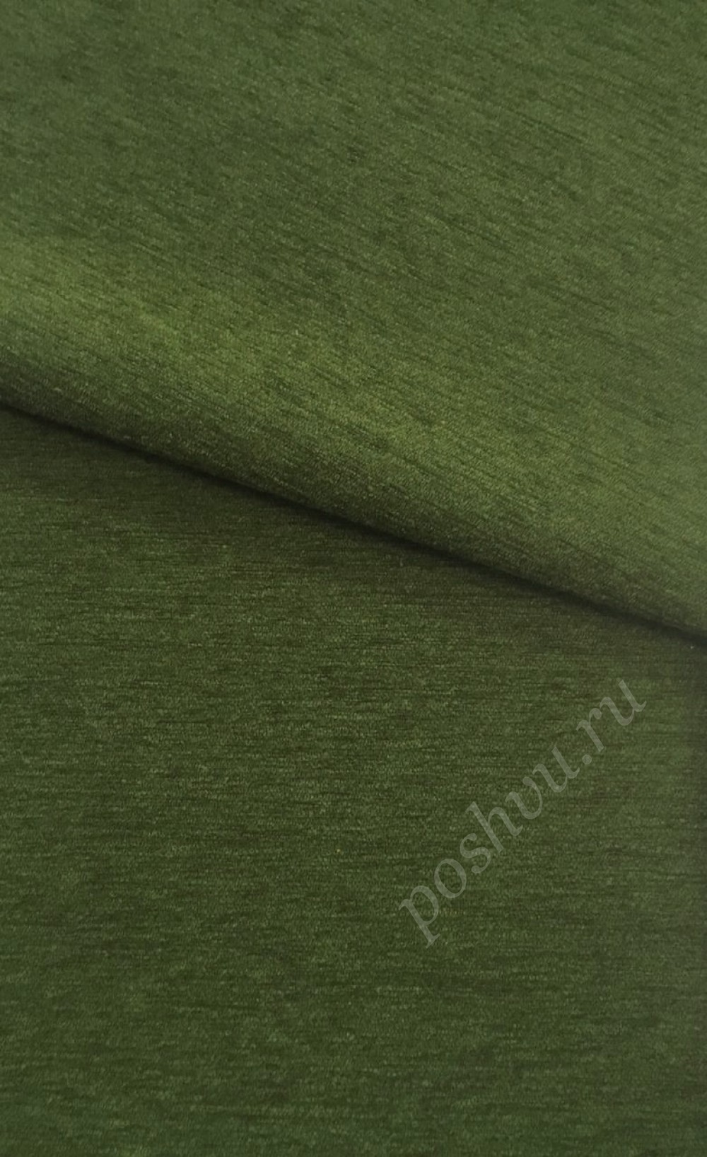 Шенилл "Руя" однотонный зеленый