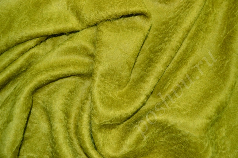 Пальтовая ткань лимонного оттенка