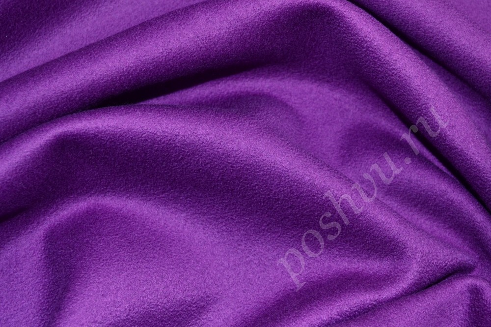Ткань пальтовая пурпурного оттенка