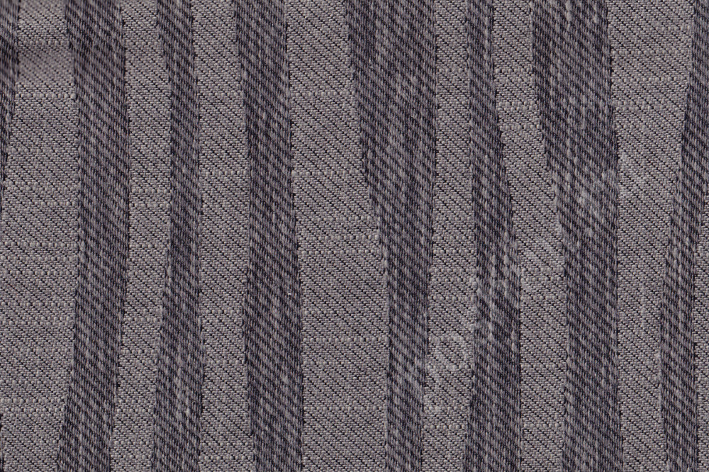 Мебельная ткань жаккард HERBAL коричнево-песочные полосы волны