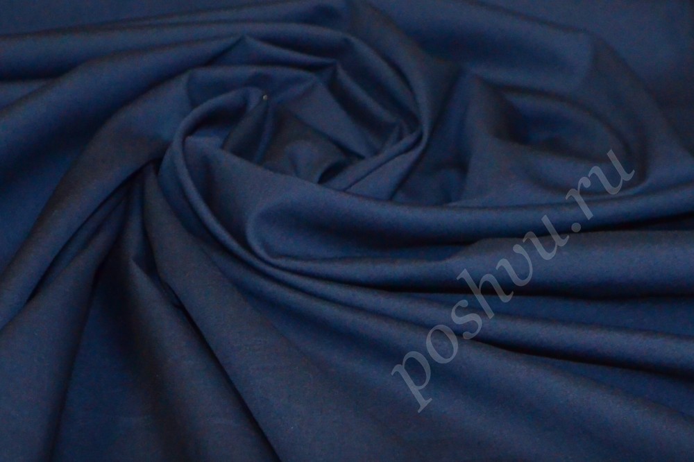 Ткань рубашечный хлопок-поплин Синяя птица