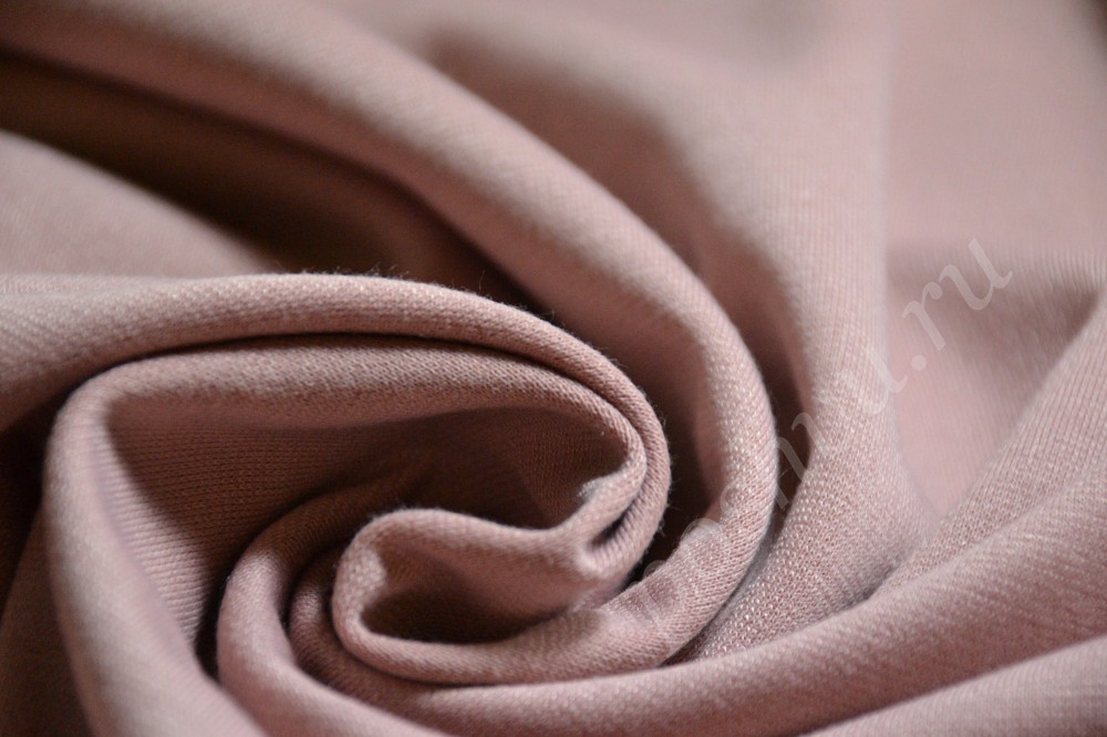 Ткань трикотаж розово-телесного оттенка