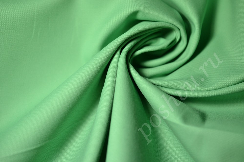 Ткань хлопок светло-зеленого цвета