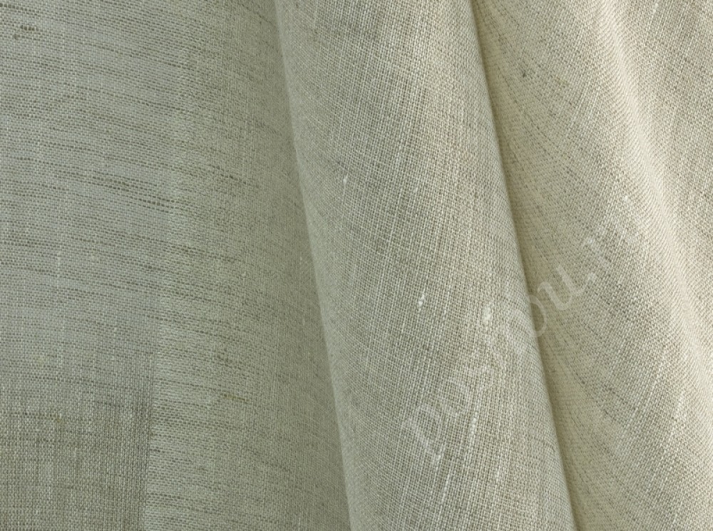 Льняная декоративная вуаль, цвет натуральный серый 150 см