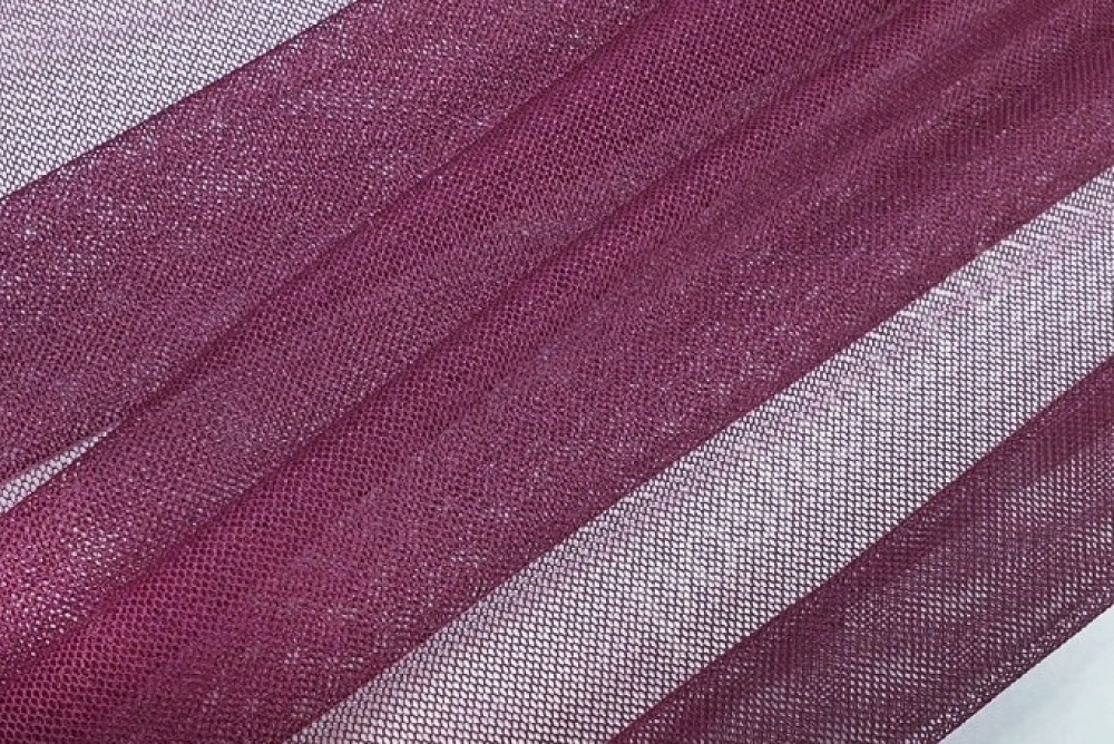 Сетка-стрейч трикотаж пурпурного цвета