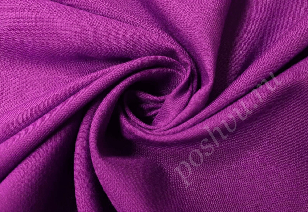 Вискоза блузочно-плательная пурпурного цвета