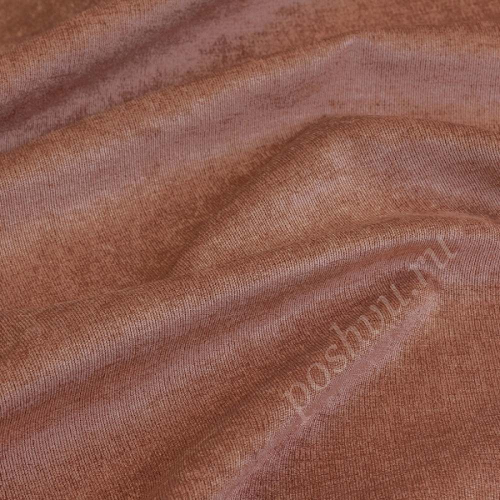 Микровелюр CORDROY коричневого цвета