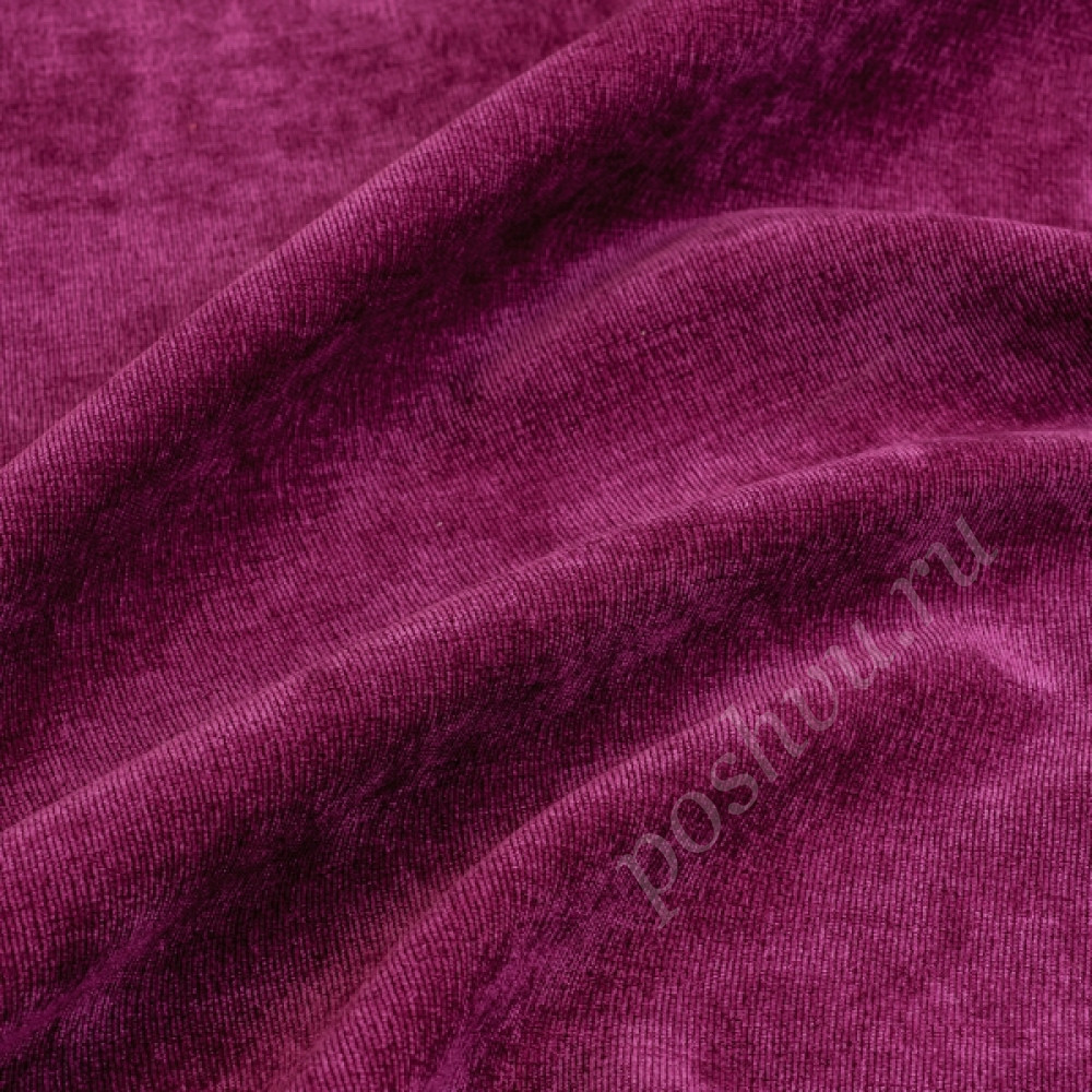 Микровелюр CORDROY пурпурного цвета