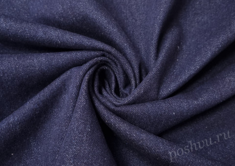 Ткань Джинсовая Традиционная темно синяя,340 гр/м2