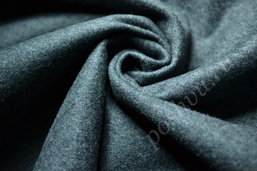 Пальтовая ткань Max Mara темно-серого цвета