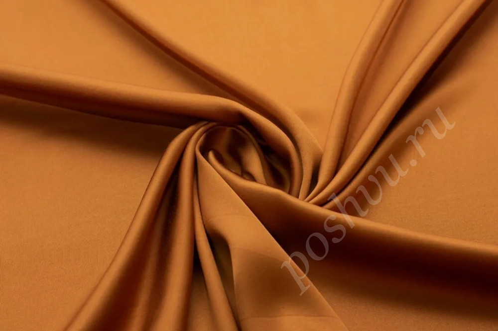Блузочно-плательная ткань терракотового цвета