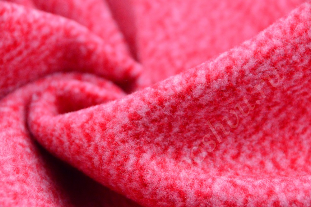 Превосходная пальтовая ткань с двумя оттенками розового