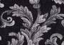 Портьерная ткань жаккард VANESSA RITORTO растительный орнамент в темно-коричневых тонах