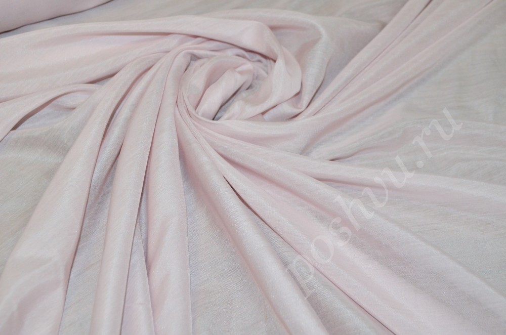 Ткань блузочный батист нежно-розового оттенка