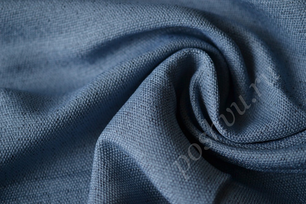 Портьерная ткань стильного синего оттенка