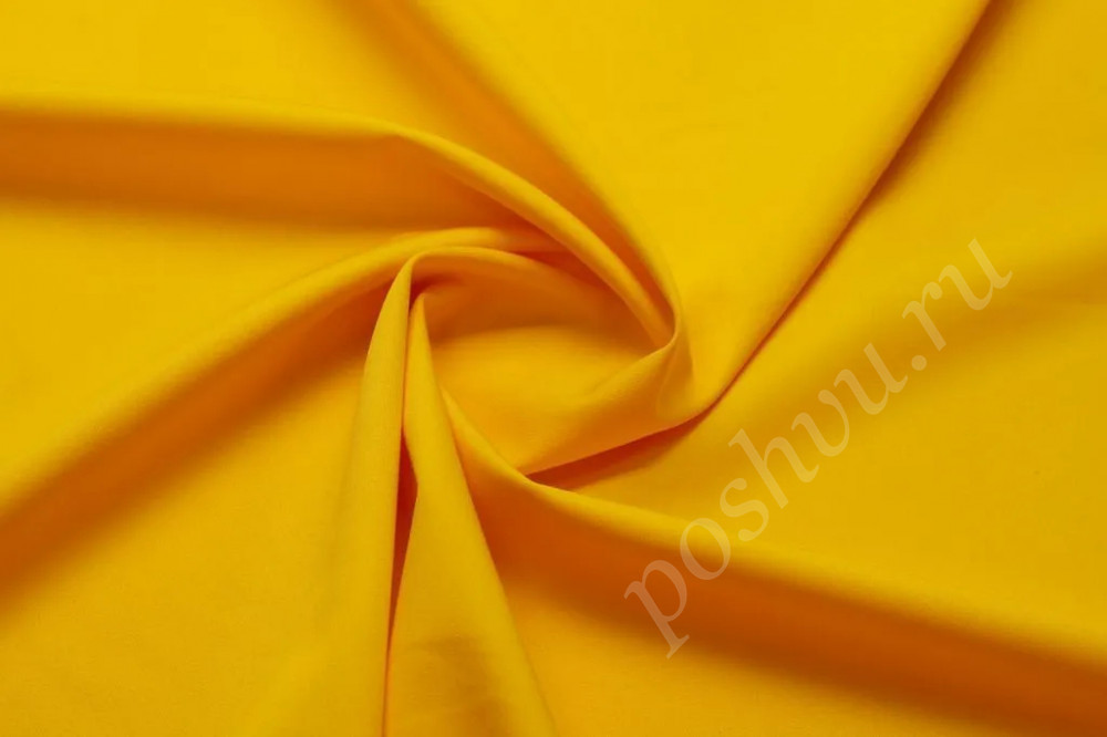 Костюмная ткань ярко-желтого цвета