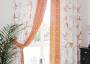 Комплект штор «Ренвелерс» бело-оранжевый 150х260см