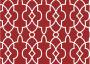 Портьерная ткань рогожка TRELIS геометрический узор решетка на красном фоне (раппорт 16х25см)