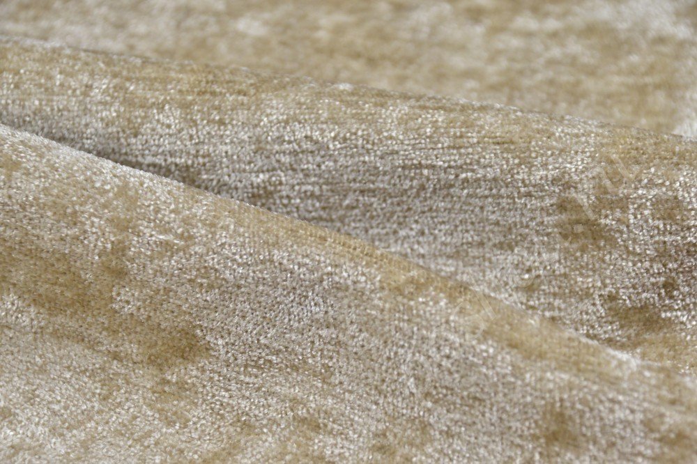 Ткань для мебели шенил оттенка морского песка