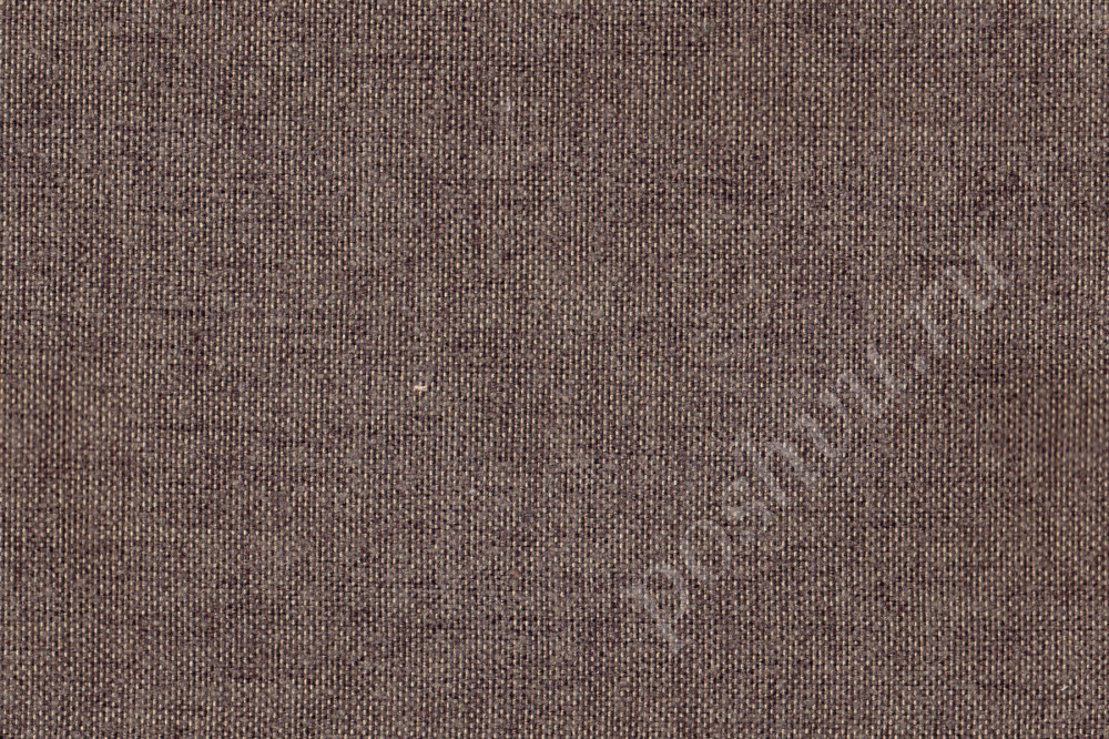 Мебельная ткань рогожка MATTIAS однотонная коричнево-фиолетового цвета