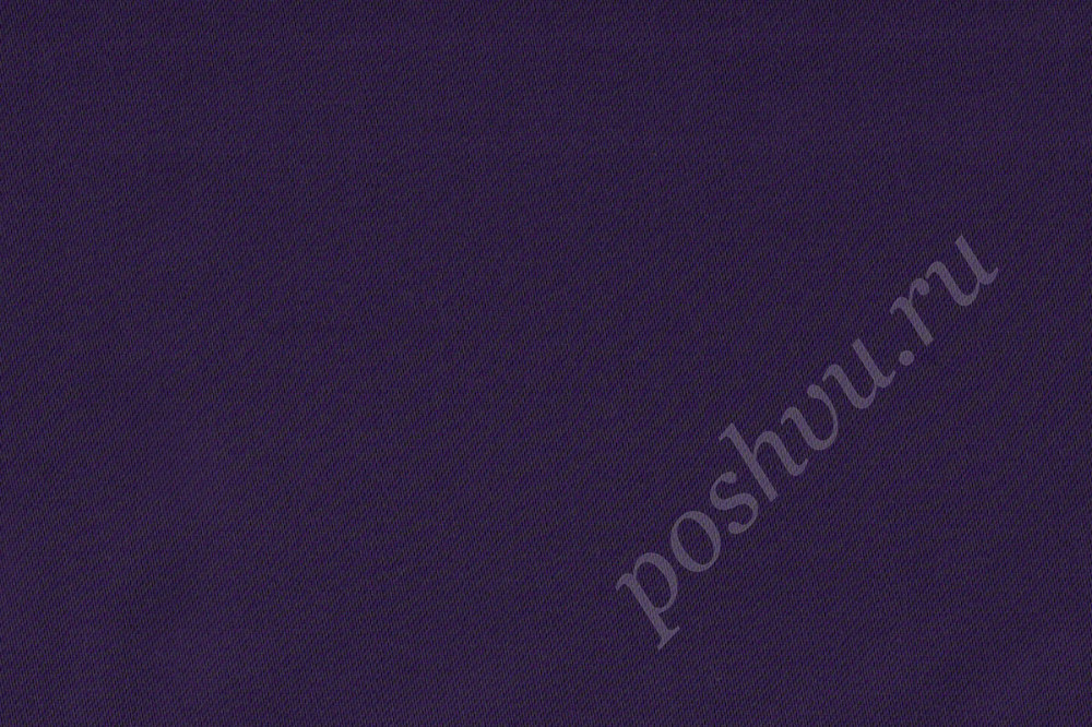 Портьерная ткань сатин атласный RASO SILVANA однотонная черничного цвета