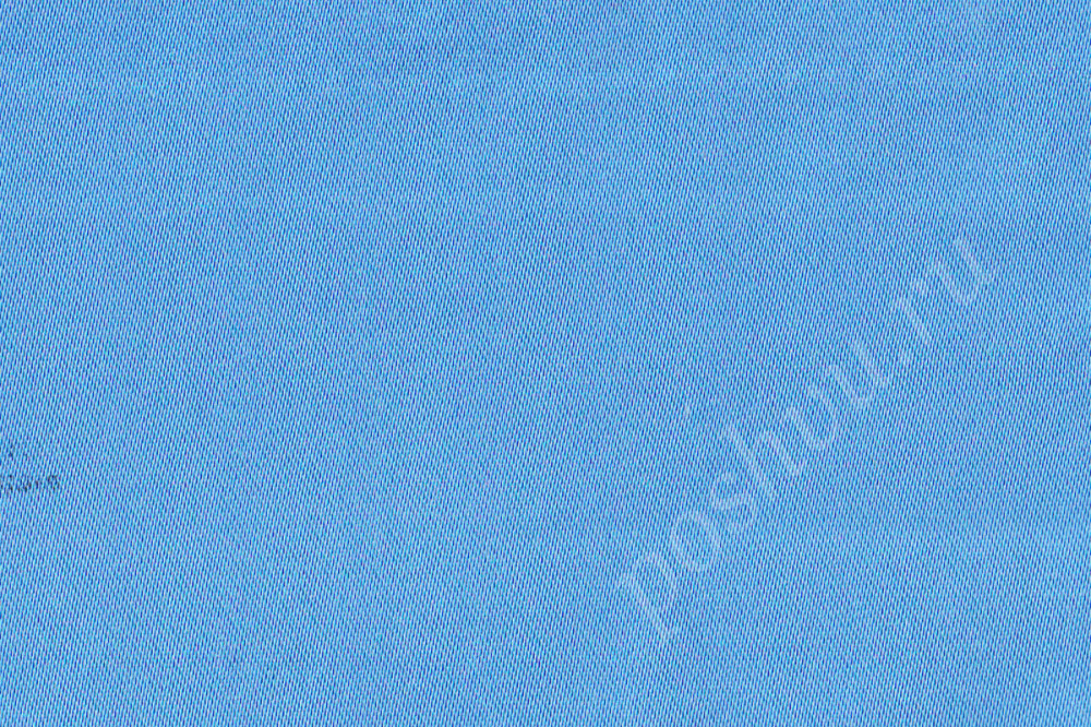 Портьерная ткань сатин атласный RASO SILVANA однотонная синего цвета