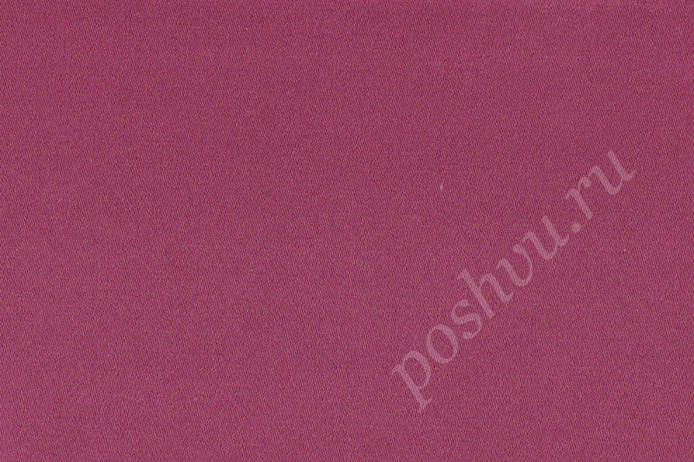 Портьерная ткань сатин атласный RASO SILVANA однотонная вишневого цвета