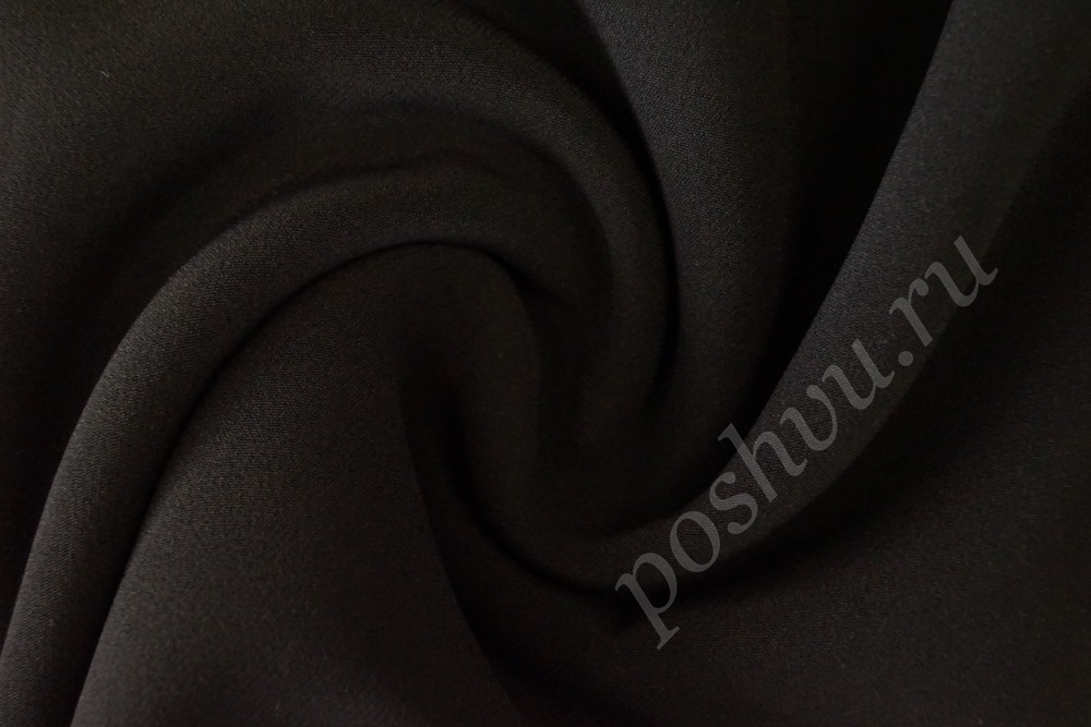 Ткань костюм-шерсть черно-серого оттенка