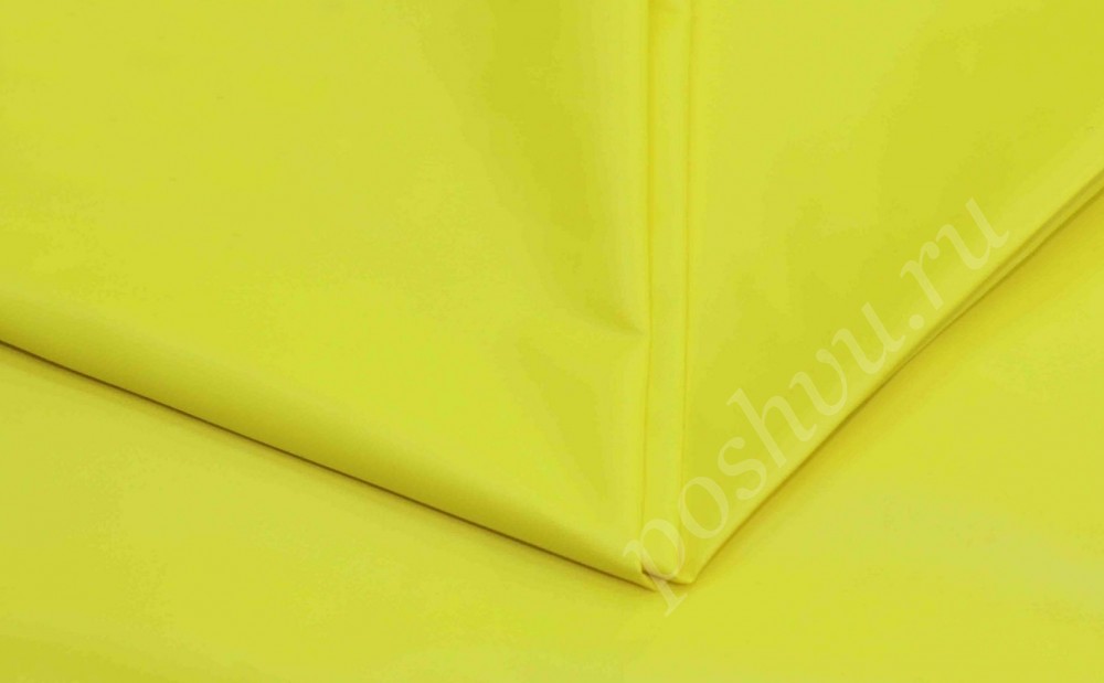Плащевая ткань Лаке желтого цвета