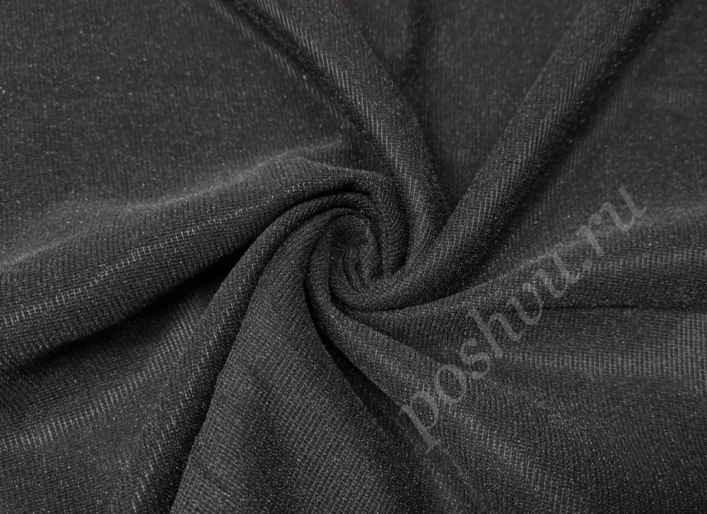 Дублерин на тканой основе клеевой, цвет черный ш.150