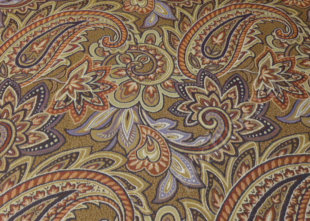 Гобеленовая ткань ПРЕМИУМ «Восток» крупный, цвет бежевый, 240 см