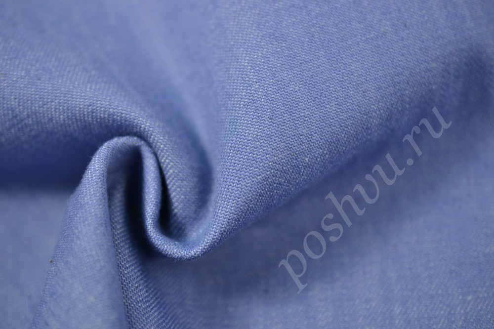 Костюмная ткань серо-голубого оттенка