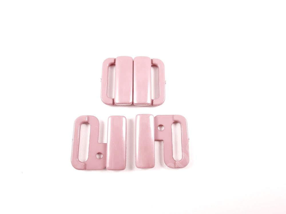Застежки для бюстгальтеров TORIONI ZP-11 пластик 11мм розовый