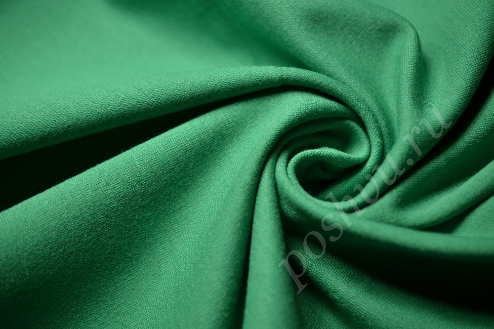 Изящная ткань джерси зеленого оттенка