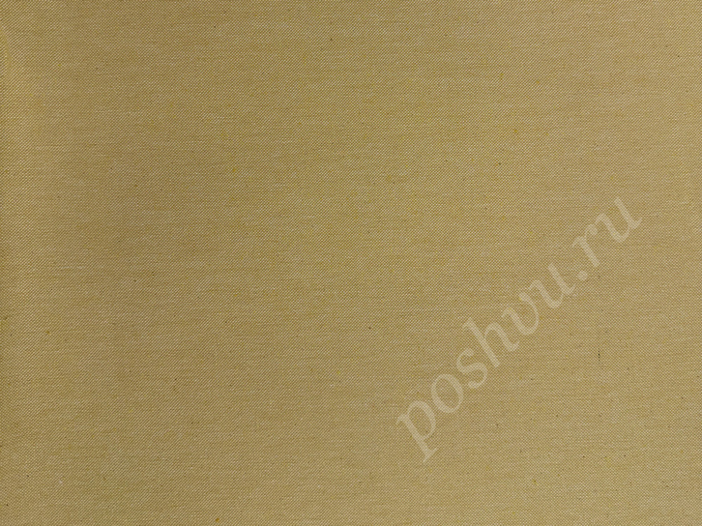 Портьерная ткань рогожка PARMA однотонная желтого цвета