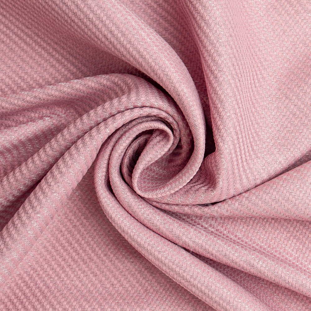 Портьерная ткань твид ARIS розового цвета