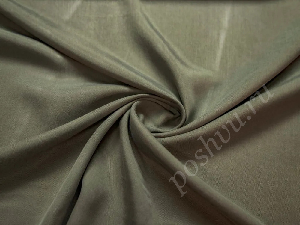 Плательно-рубашечная ткань, цвета хаки (147г/м2)
