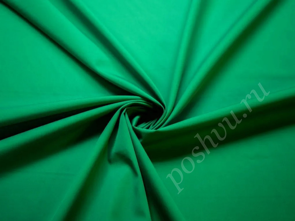 Сорочечная ткань зеленого цвета (118г/м2)