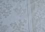Жаккардовая ткань для скатертей серо-бежевого цвета с серебристым узором
